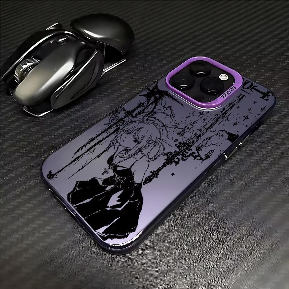 Luxury Clmj Death Note Misa Phone Case For iPhone 17 Air 16e 15 14 13 12 11 Pro Max Plus Mini SE Anti Fall Matte Back Cover