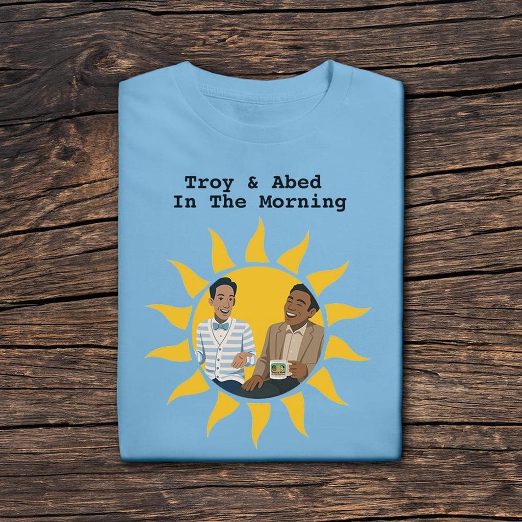 Troy and Abed In The Morning T-Shirt, Community TV Show Fan Apparel