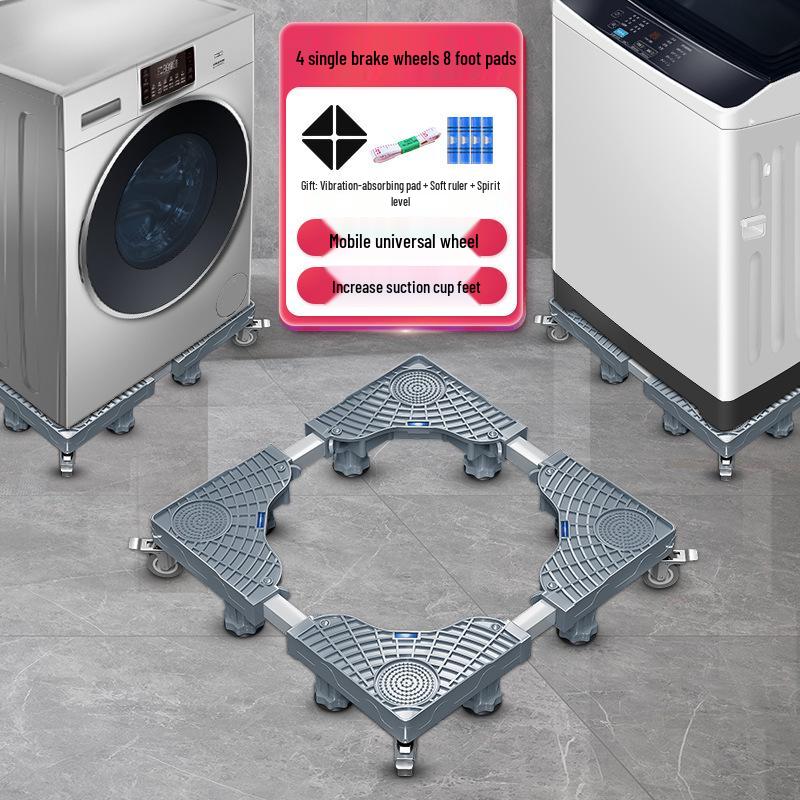 Adjustable Moisture-Proof Washing Machine Stand with Drum Impeller