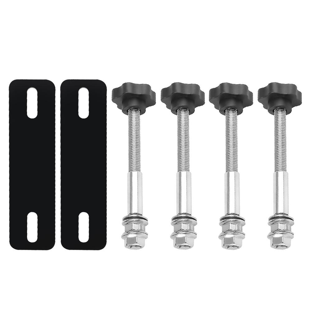 Universal For Recovery Tracks Car Mounting Pins Base Plates Kits for Traction Boards Fit with 4.72"-6.69" Hole Spacing