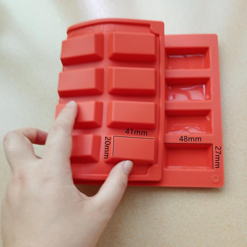 1Pc Baking Tools 20 /9-Cavity Financiers Mold Silicone Mold Red Dessert Tool Pastry Accessories Chocolate Molds, Silicone Pastry