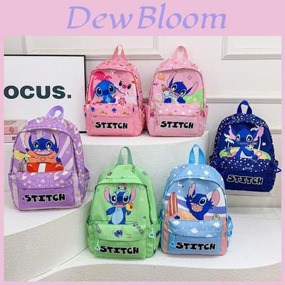 Lilo Stitch Kids School Backpack With Lightweight Nylon And Animal Print For Preschoolers