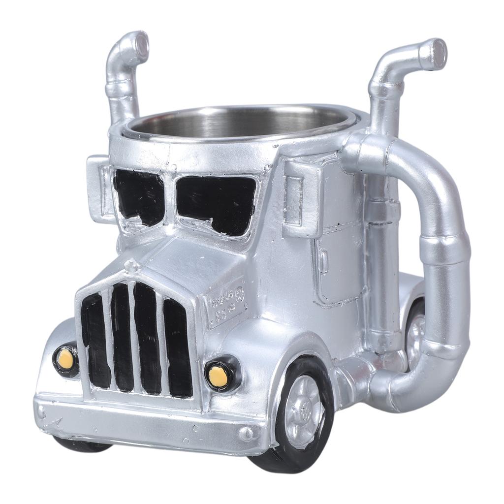 Einzigartige Sattelzug-Tasse 12,3 oz Harz-Wasserbecher für Kaffeeliebhaber und Sammler Geburtstagsgeschenk Schreibtischornament