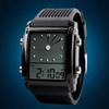 Ceas de mână sport, impermeabil, unisex, digital, dublu LCD, cu cronograf, cuarț