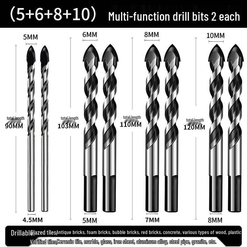 6mm Triangle Drill Bit for Tile, Concrete, Glass, and Cement