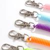 Spiral Spring Coil Spring Hook Key Hooks Anti-lost Lobster Clasp Stretch Spring Coil Keyring
