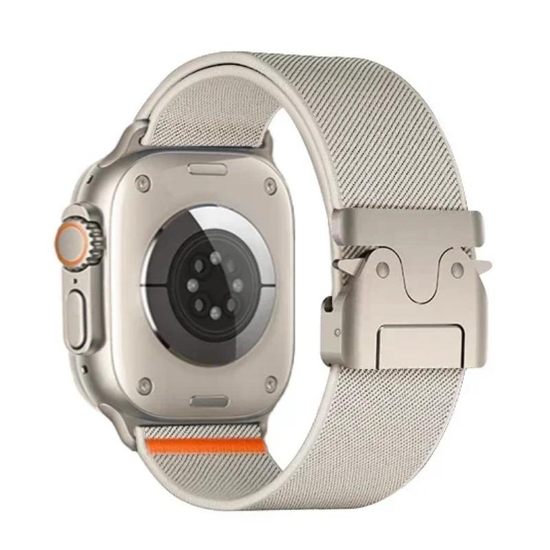 Nylon Strap for Apple Watch Ultra Band 49mm 11 10 9 8 7 46mm 45 41 44 40mm 42mm Braided Elastic Bracelet for IWatch Series 6 SE 5 4
