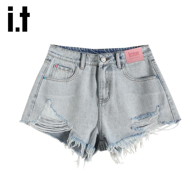 Джинсовые шорты Izzue It женские рваные широкие L