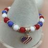 Acrylic Bead Bracelet with Heart Design—A Simple, Minimalist Bracelet Perfect for Christmas, New Year's, or as a General Gift