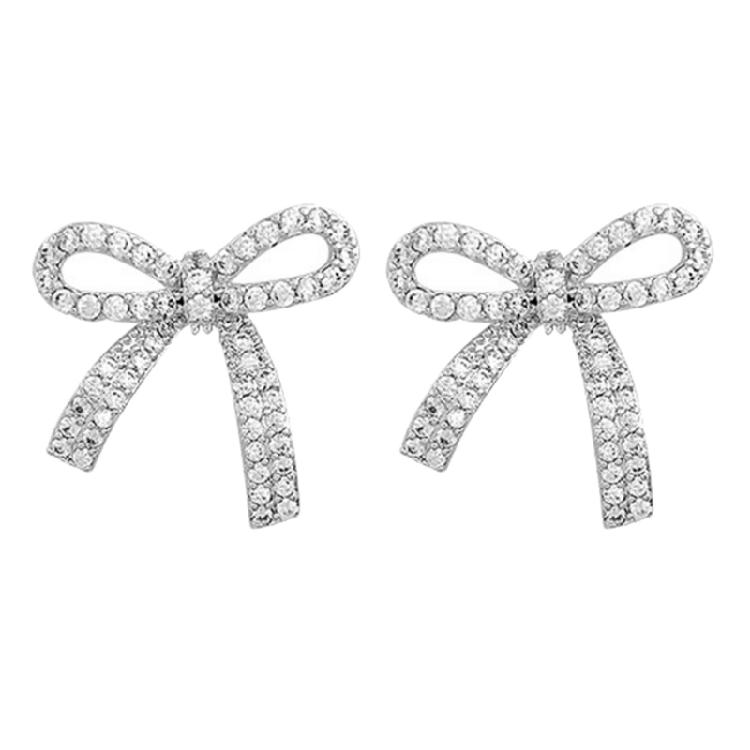 

Y2K Goth Bowknot Stud Earrings for Women Girls Aesthetic Butterfly Knot Charm 1