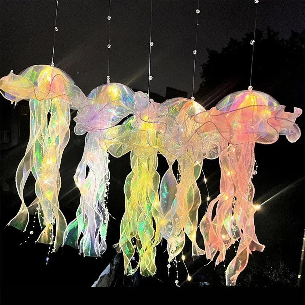 Lightweight Jellyfish Portable Night Light - Ambient Handmade DIY Decoration for Daughter's Room