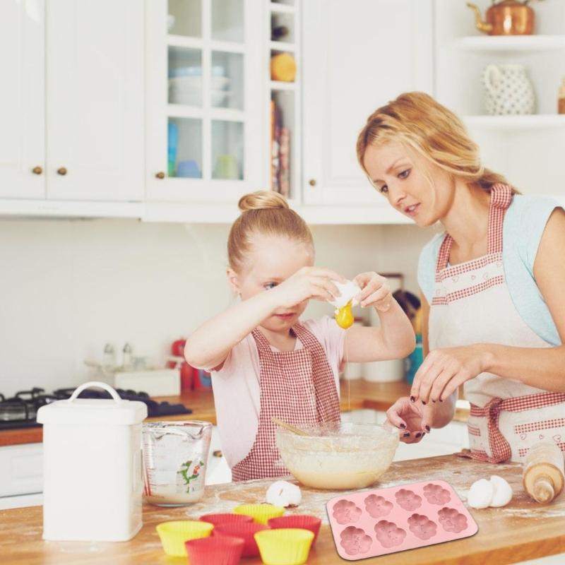 Multipurpose Cartoon Cloud Dessert Molds Effective Silicone Cloud Dessert Molds with 8 Compartments for Baking