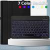 Xiaomi 7 Tablet Case with Keyboard & Pen Slot, Redmi Pad 2, Poco Pad X1, 7-Color Backlight