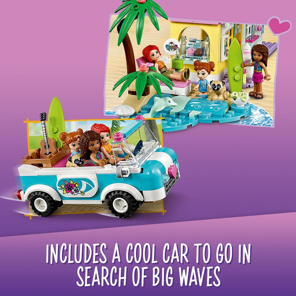LEGO Friends Surfer's Beach House 41693 Toy Doll Girls Ages 6 and Up
