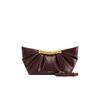 Bolso de mano plisado metálico JW PEI Leia - Bolso cruzado de noche a la moda