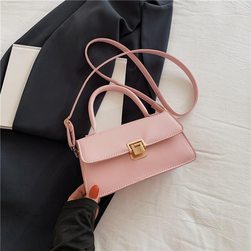 

Chic Minimalist Pu Handbag For Women With Stylish Design And Multiple Colors Available Pink