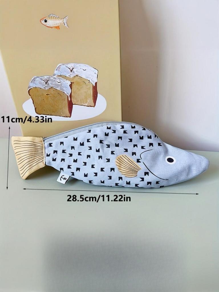 Small Fish Grouper Storage Bag Versatile and Funny Creative Storage Bag Epinephelus Pencil Case