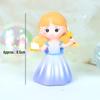 Fairy Princess Birthday Cake Decor: Gold Balls, Clouds & Colorful Wings Resin Ornaments
