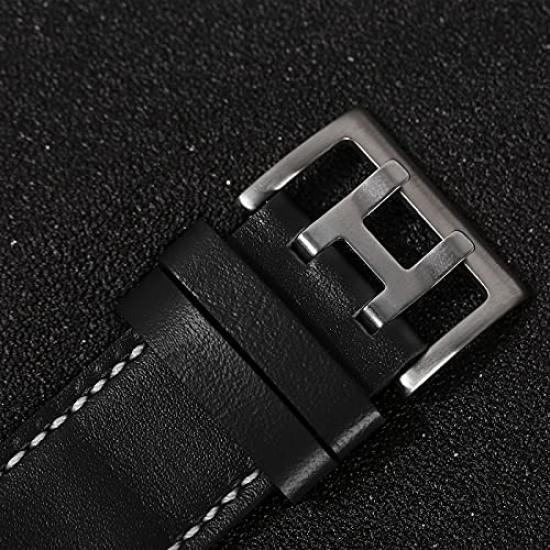 HAMAYOTA Pánské automatické vojenské hodinky s japonským strojkem, pilotní hodinky (Černá kapela)