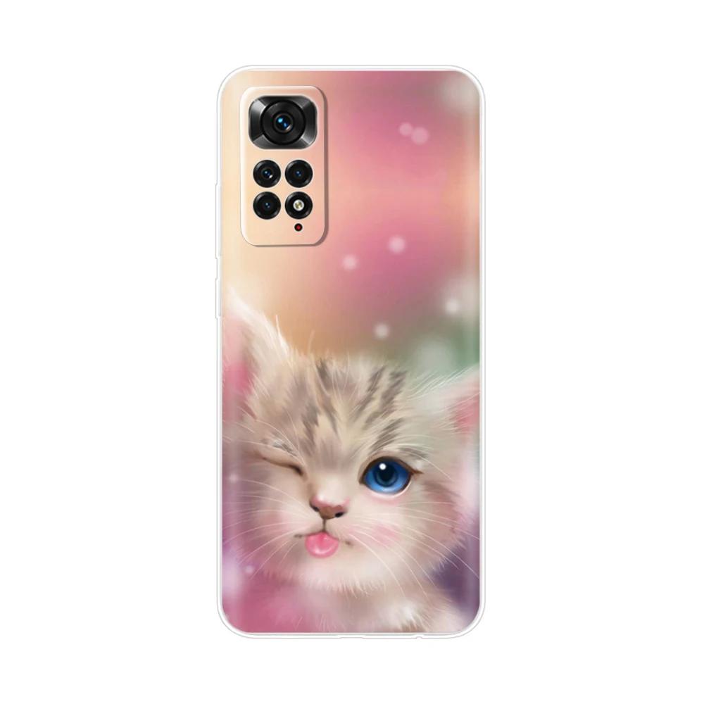 For Redmi Note 11 Case Soft Clear TPU Silicone Bumper Back Cover for Xiaomi Redmi Note11 Note 11 Pro 5G 4G 11s Phone Case Coque