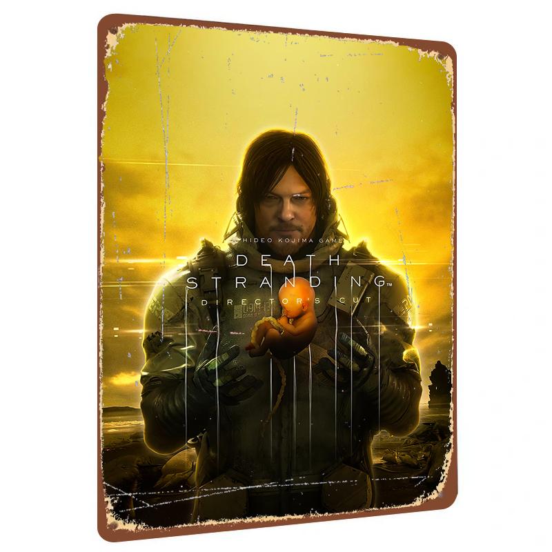 Death Stranding Directors Cut Custom Metal Poster Game Peripheral Wall Art Decor 20x30cm（7.8x11.8inch）