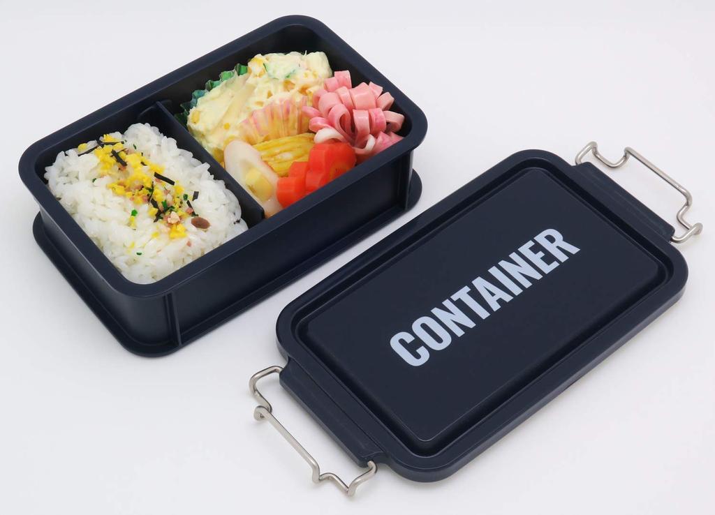 OSK Bento Box Navy 600ml Lunch Chime Container Lunch Box M Capacity Approx. CNT-600