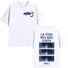 Rapper Milo J La Vida Era Mas Corta 2026 Album Tshirt Men Hip Hop Pop Music Clothing Tshirts Fashion Oversized Cotton T Shirts