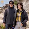 Men's and Women's Cotton-Padded Jacket: Thick, Warm, Hooded, Customizable Logo Windbreaker for Outdoor Work