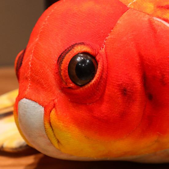 Goldfish Plush Doll Realistic Fish-shaped Throw Pillow Soft Stuffed Animal Doll for Home Decor Kids Gift And Cuddle Companion