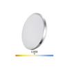 Applique murale LED 12W 800 lumens 4000K cadre chromé - Blanc - Non réglable