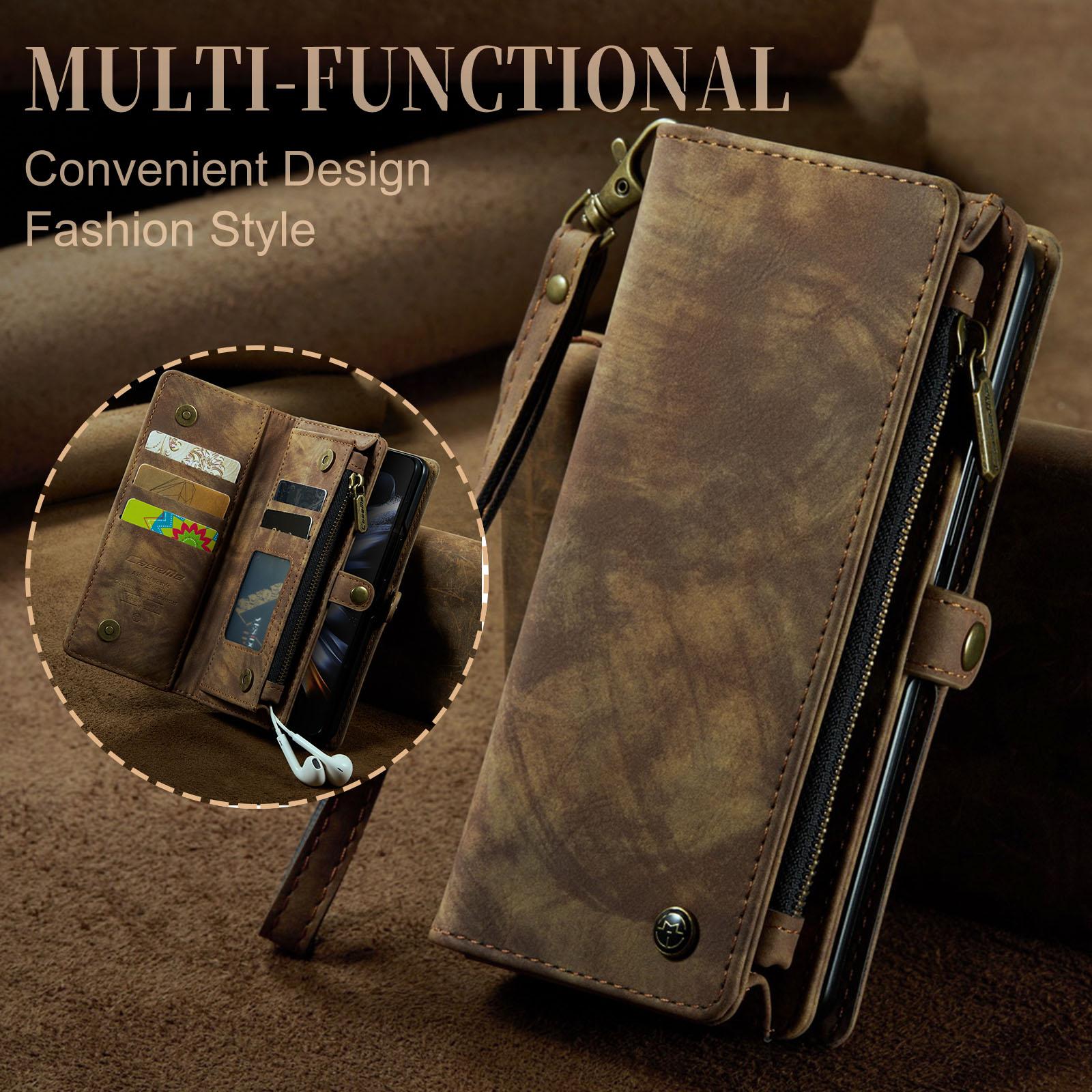 

Противоударный кожаный чехол для мобильного телефона для Samsung Galaxy Z Fold 4 Fold5 Fold4 Fold 5 Zfold4 Zfold5, полная крышка слота для карт for Samsung Z Fold 4