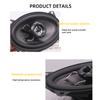 1Pair Universal Car Coaxial Speakers 4*6 Inch High Power Car Audio Stereo Speakers Full Range Audio Non-Destructive Tallation
