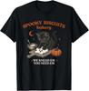 Retro Funny Spooky Biscuits Club Cat Lovers Pastry Halloween T-Shirt