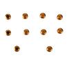 10PCS Electric Guitar Pickup Switch Tip Gold Round Retro Plastic Toggle Switch Knob Tip for 3 Way 5 Way
