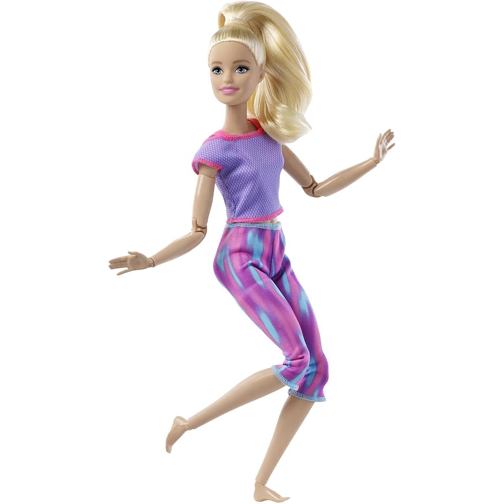 Barbie Cute Pose Purple Pink Doll 3 Years and Up Articulated Joints