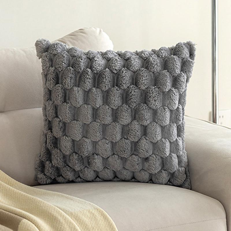 Super Soft Plush Pillow Case Winter Throw Cushion Cover for Sofa and Bedside, Living Room Nordic Decorations Rectangle Cover