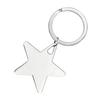 Star Shaped Keychain For Men Sturdy Alloy Metal Key Ring Accessory Stylish Pocket Decors Gift For Birthdays