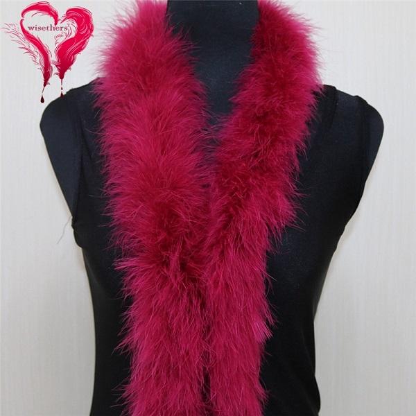 DIY 2 Meters Fluffy Natural Turkey Marabou Feather Boa for Wedding Party Decoration Feathers Shawl Scarf DIY Dress Sewing Crafts