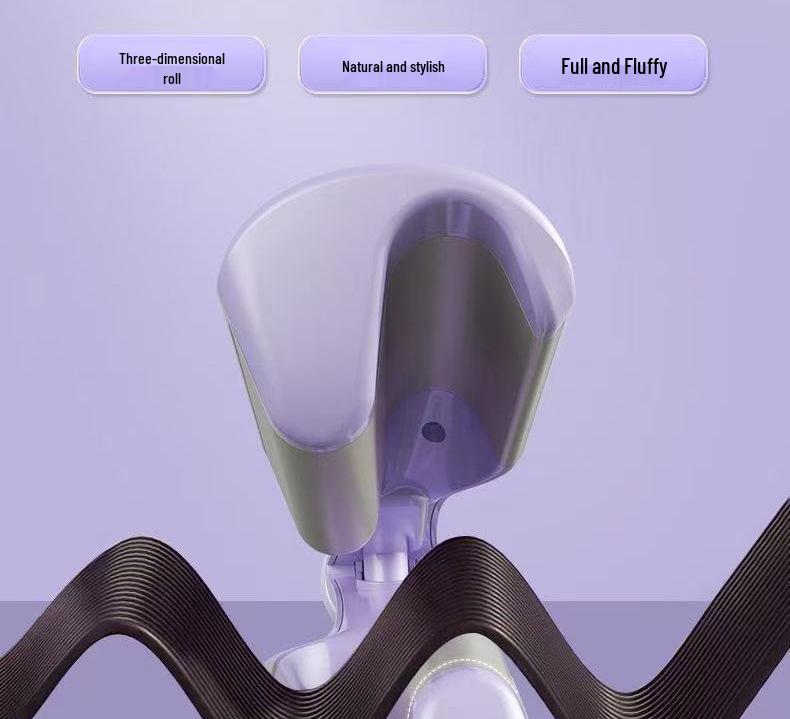 French Curling Iron: Splint Egg Roll, Negative Ion Hair Care, Safe Heat, 4-Speed Quick Styling