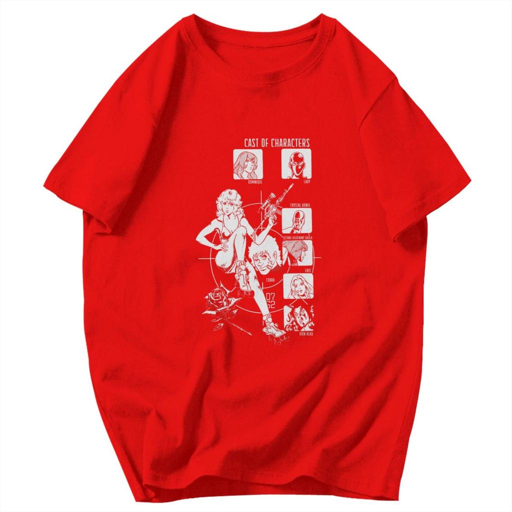 Men T Shirt Space Adventure Cobra Manga Idea Y2K Graphic Oneck Unisex Clothes T Shirts