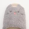 Mush Room Fluffy Cat Slippers [Asset] Front-Opening [Cute Cat, Fluffy] (Gray)