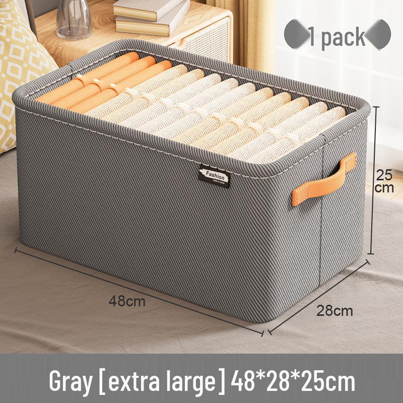 

Утолщенная тканевая корзина для хранения одежды для общежитий и домов Medium [35*25*22CM] Labelable