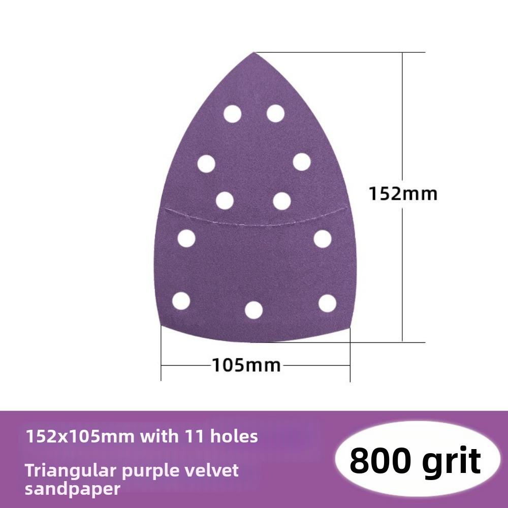 60-2000 Grits Triangle Sandpaper Alumina Oxide Hook and Loop Sandpaper For Sanding Tools