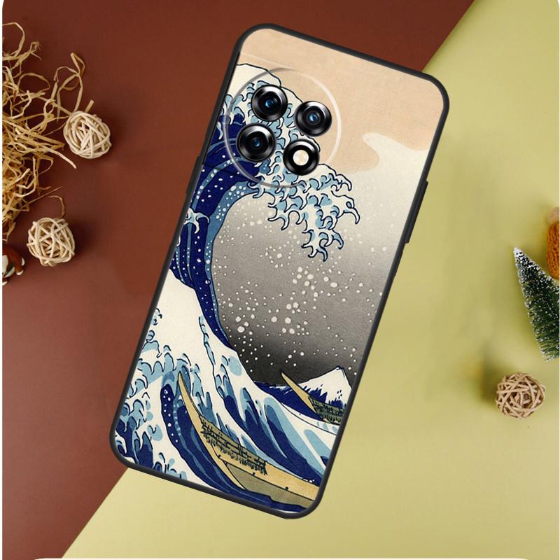 Great Wave off Kanagawa Japan For OnePlus 13 13R 12 12R 11 9 10 Pro 8T 9RT 10T 10R N20 N30 Nord CE 2 3 4 Lite Phone Case