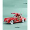 Model Samochodu Sportowego BENZ 300SL w Skali 1/24, Pokryty Stopem, z Realistycznymi Efektami Dźwiękowymi, Zabawki Kolekcjonerskie dla Dzieci i Dorosłych