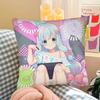 Anime Girl Izumi Sagiri Pillow Case Fashion Square Pillowcase Bedroom Sofa Room Ins Decoration Leisure Cushion Cover