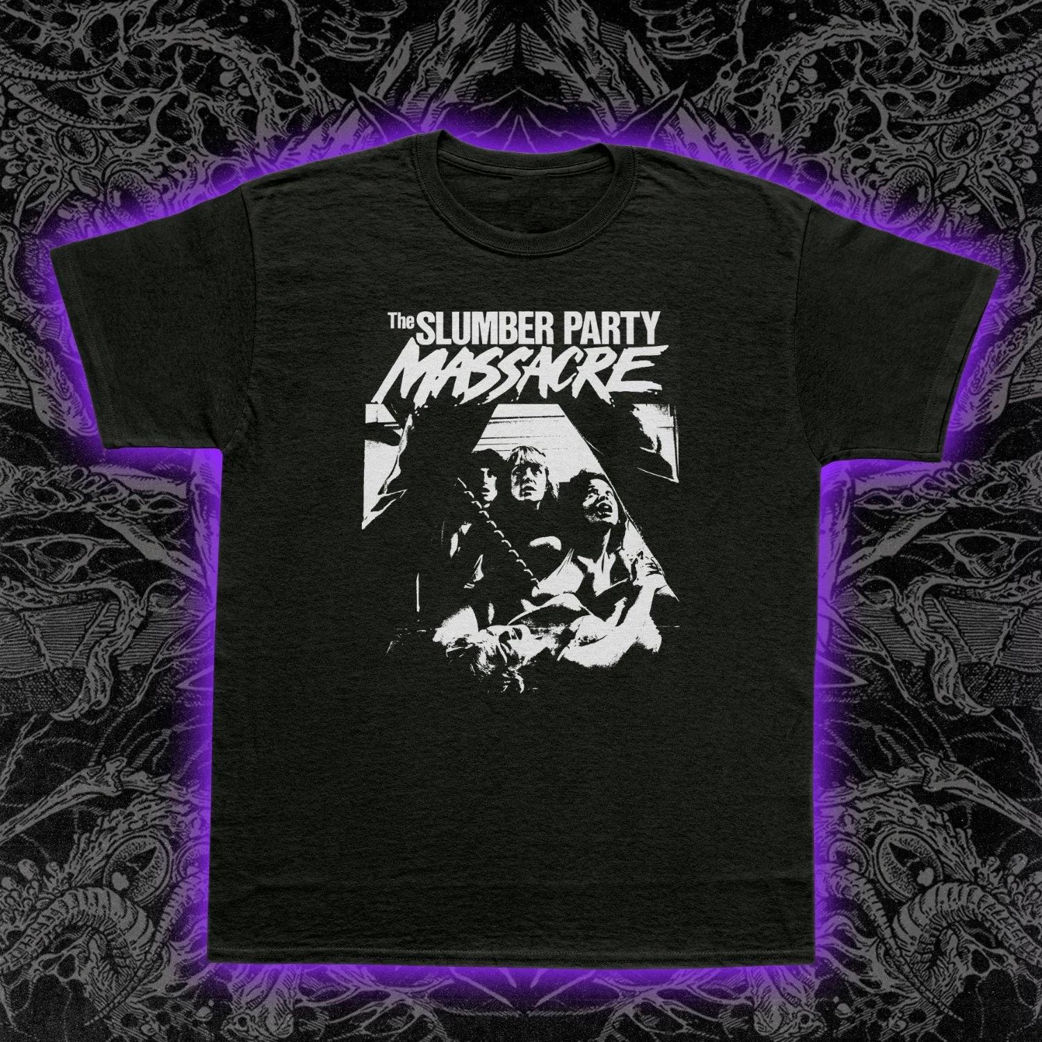 Slumber Party Massacre T-Shirt 80s Slasher Horror Cult Movie Graphic Tee L