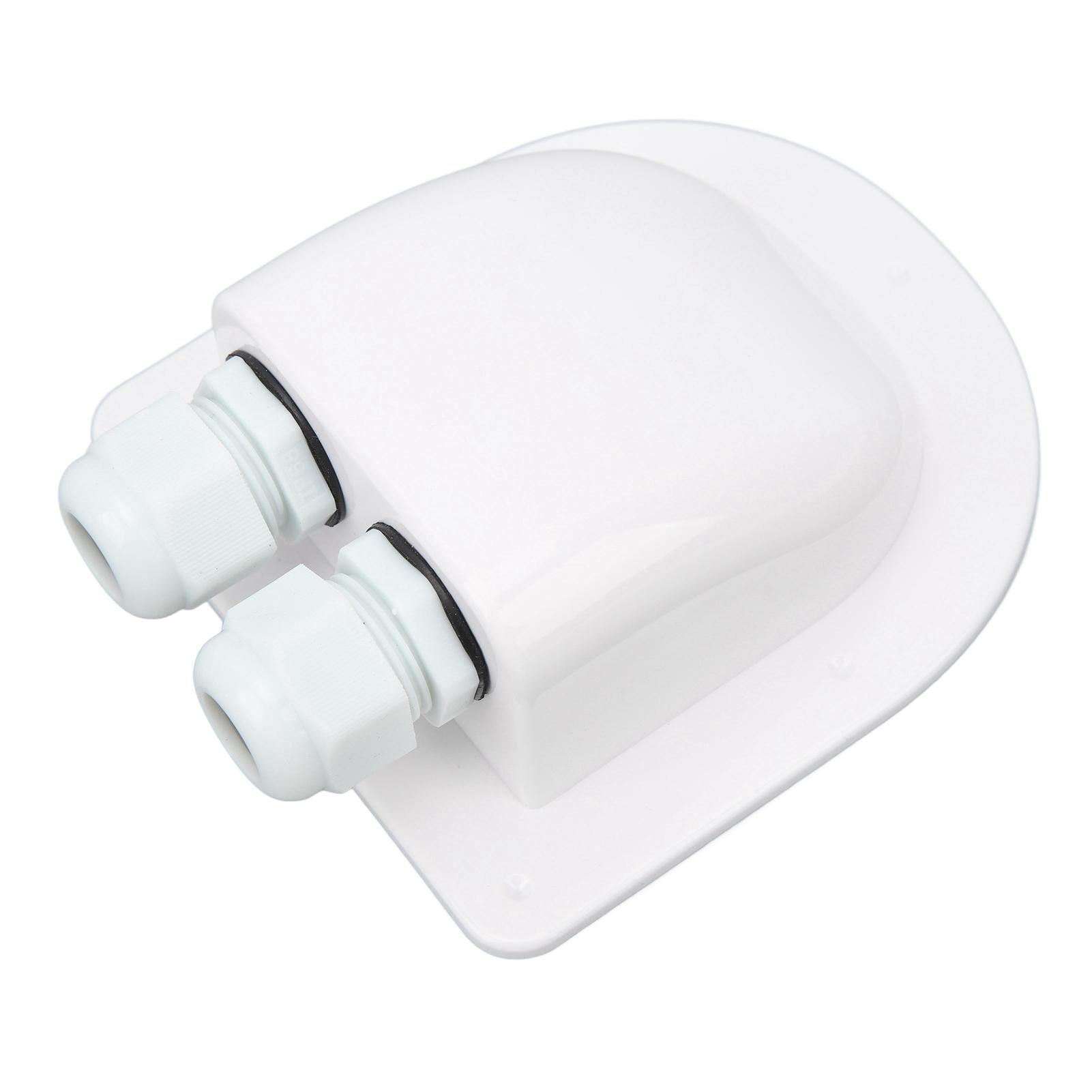 

Cable Entry Gland Box IP68 Waterproof Weather Resistant Dual Cable Entry Housing for RV Roof Boat Yacht
