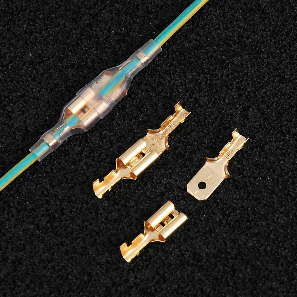 Kit Cold Pressing Insulated Sheath Insert Spade Plug Spring Terminals Connector Wire Connectors