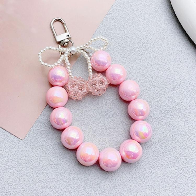 Lovely Bowknot Cherries Keychain Pendant Unique Keyring Hanging Ornament Phone Pendant Backpack Decoration Jewelry Gift